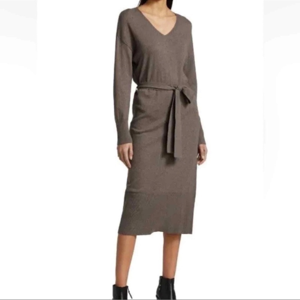 Rails Margot Cotton/Cashmere Sweater Dress in Latte